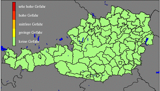 Aktuelle Waldbrandgefahr für Österreich Aktuelle Waldbrandgefahr für Österreich